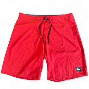 Quiksilver red board shorts